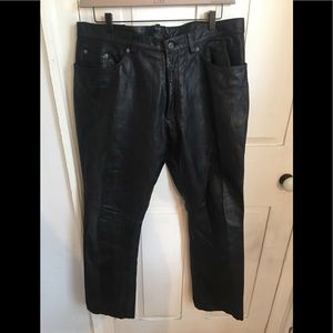 Polo Sport/5 pocket leather pants
